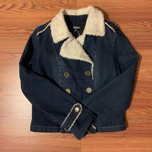 Double Breasted Denim Jacket